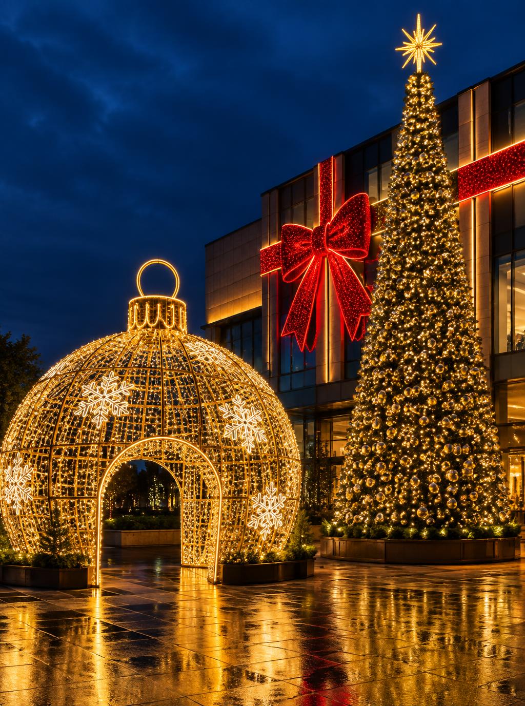 Architectural & Grand Scale Christmas design theme